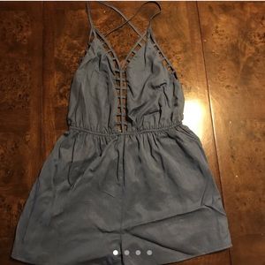 Deep blue Gianni Bini cage romper!